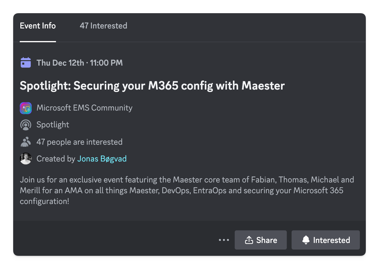 Maester - Microsoft Teams Alerts